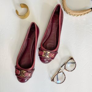 Tory Burch Burgundy Flats